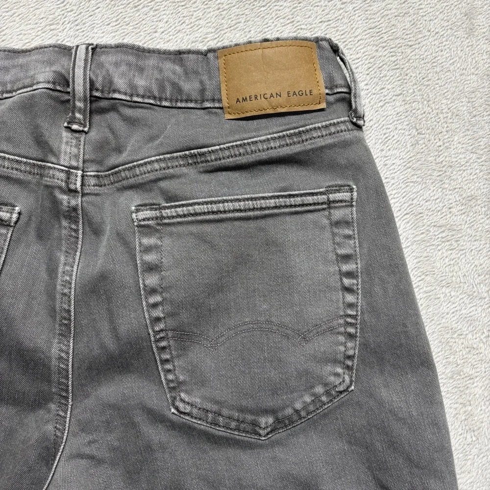 American Eagle Mens Gray Athletic Fit Jeans 28x30 (29x28) Flex Stretch